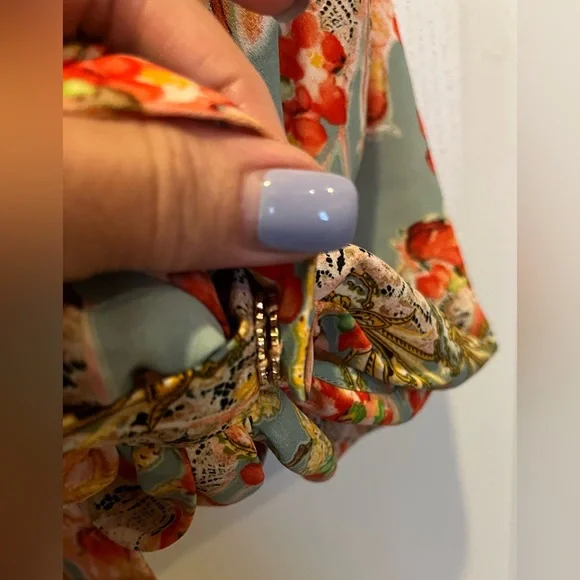 BRONX AND BANCO Luisa Floral Balloon Sleeve Hi-Lo Dress Size M US 6 SOLD OUT - Picture 14 of 16